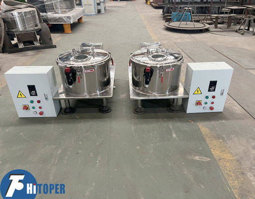 Platform Base Centrifuge Stainless Steel Table Top Separator with 20L Volume Drum and Flip Shell for Pilot Phase Material Processing