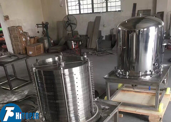 Vertical Seal Type Plate And Frame Filter 14t/H Water Flow For Chemical Separation