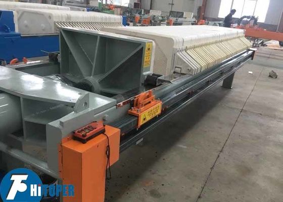 Industrial Chamber Filter Press Featuring PLC Control Hydraulic Unit and Polypropylene Filter Plates for Wastewater Treatment
