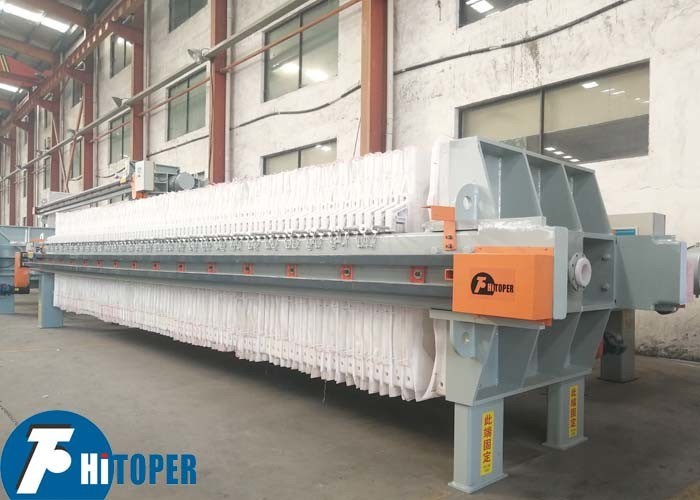 Fully Automatic Chamber Filter Press with Auto Bomb Door and Spring Connected Filter Cloth for Cake Removal and Pollution Avoidance